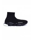 BALENCIAGA BLACK SPEED TRAINER SNEAKERS,587286/W1703/1009