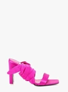 Attico Wraparound Ankle Tie Sandals In Pink