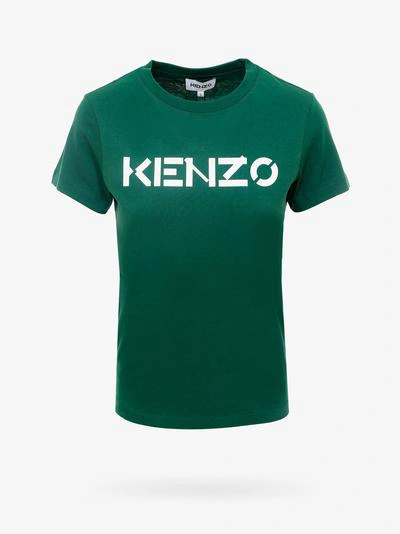 Kenzo Logo-print T-shirt In Green