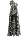 STELLA MCCARTNEY SWIRL ONE-SHOULDER DRESS