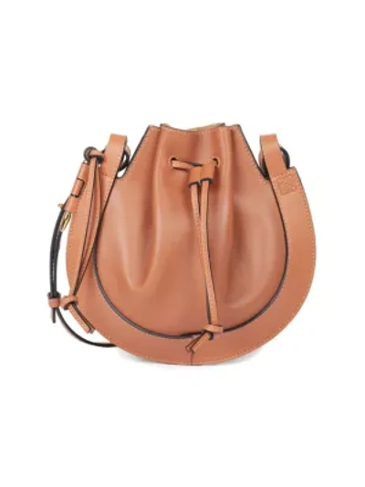 Loewe Gate Small Grained Leather Cross-body Bag In Brown