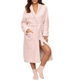 Barefoot Dreams Cozychic Heathered Unisex Robe In Dusty Rose,white