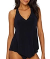 Magicsuit Plus Size Taylor Solid Tankini Swim Top In Black