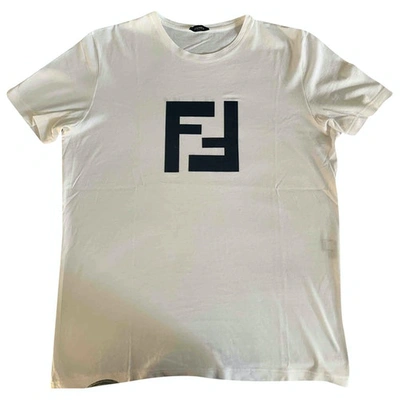 Pre-owned Fendi White Cotton T-shirts