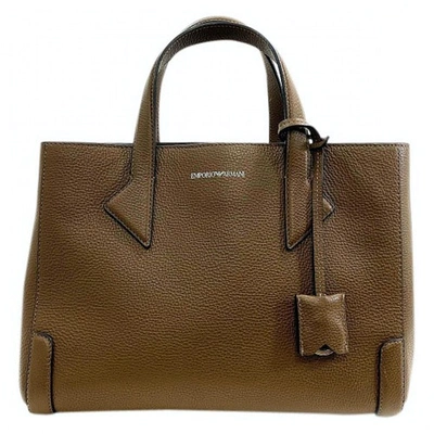 Pre-owned Emporio Armani Brown Leather Handbag
