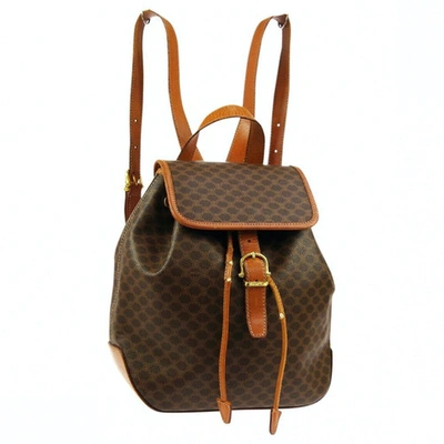 Pre-owned Celine Brown Cloth Backpack