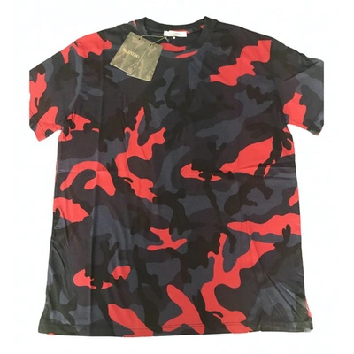 Pre-owned Valentino Navy Cotton T-shirts