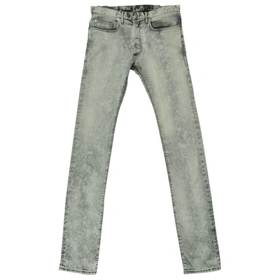 Pre-owned Dior Grey Cotton Jeans