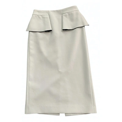 Pre-owned Emporio Armani Beige Cotton Skirt