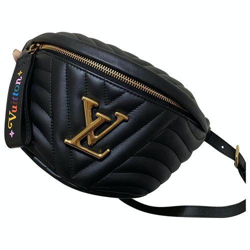 Pre-Owned Louis Vuitton Bum Bag / Sac Ceinture Black Leather Clutch Bag | ModeSens