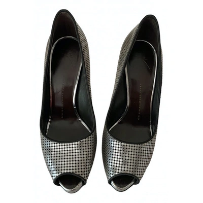 Pre-owned Giuseppe Zanotti Leather Heels In Silver