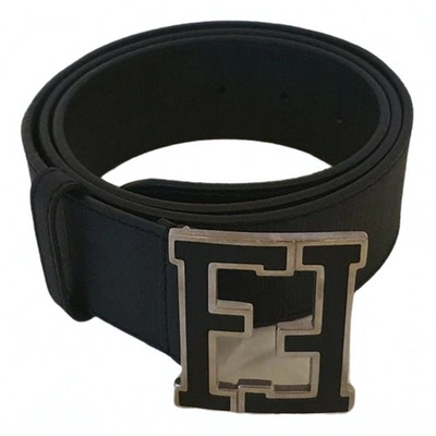 Pre-owned Fendi Black Cloth Belt