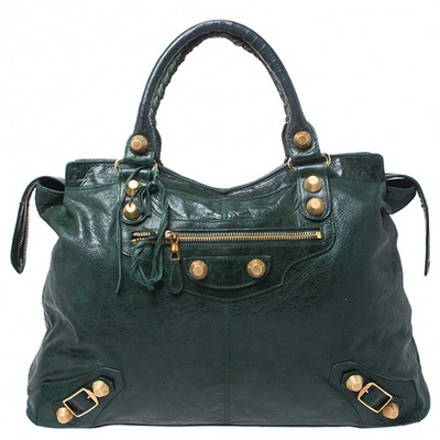Pre-owned Balenciaga Green Leather Handbag