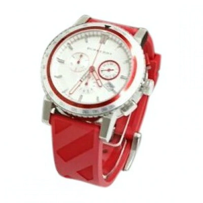 Pre-owned Burberry Red Steel Watch