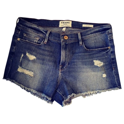 Pre-owned Frame Blue Denim - Jeans Shorts