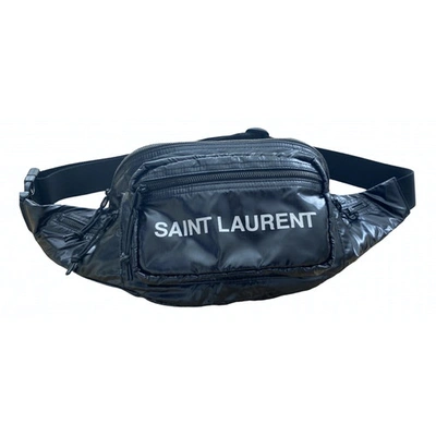 Pre-owned Saint Laurent Nuxx Bodybag Black Cloth Bag