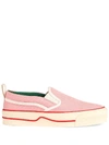 GUCCI SLIP-ON CANVAS SNEAKERS