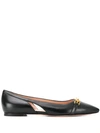 BALLY POINTED TOE FLATS