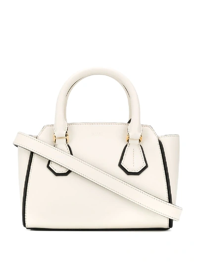 Bally Mini Tote In White