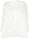 DANIELA GREGIS CRINKLE-EFFECT TUNIC BLOUSE