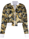 VERSACE JEANS COUTURE BAROQUE-PRINT REVERSIBLE BOMBER JACKET