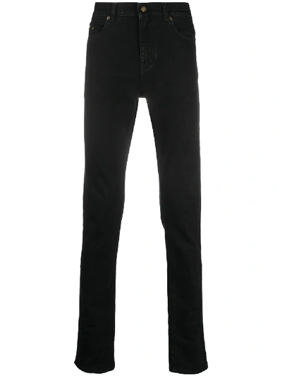 Saint Laurent Mid-rise Skinny Jeans In Black