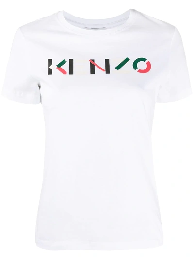 Kenzo Logo-print Short-sleeve T-shirt In White