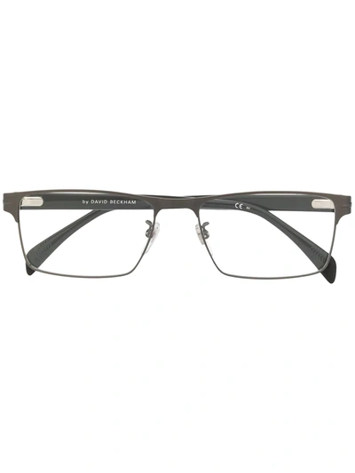 David Beckham Eyewear Db 7015 Rectangular Frame Glasses In Black