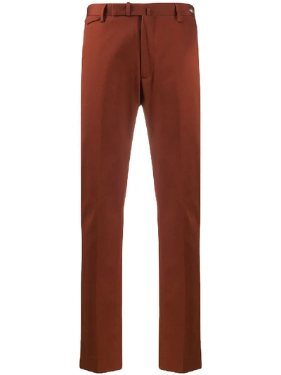 Tagliatore Tailored Slim-fit Trousers In Red