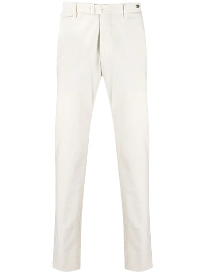 Tagliatore Corduroy Tailored Trousers In White