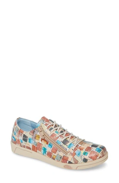 Cloud Aika Sneaker In Squares Leather
