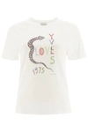 SAINT LAURENT LOVE YVES 1975 PRINT T-SHIRT