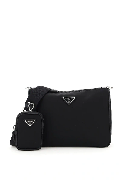 Prada Nylon Crossbody Bag In Black | ModeSens