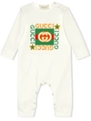 GUCCI LOGO-PRINT ROMPER