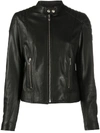 BELSTAFF FITTED LEATHER BIKER JACKET