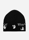 OFF-WHITE OW LOGO VIRGIN WOOL BEANIE