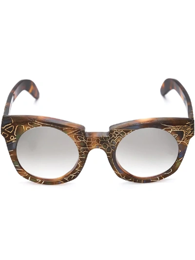 Kuboraum 'mask U6' Sunglasses In Brown