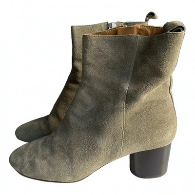 Pre-owned Isabel Marant Deyissa Khaki Suede Boots