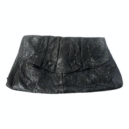 Pre-Owned Oroton Black Patent Leather Clutch Bag | ModeSens