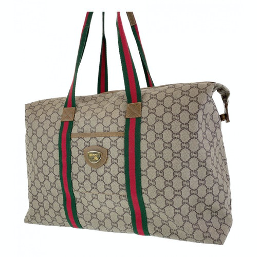 Pre-Owned Gucci Brown Travel Bag | ModeSens