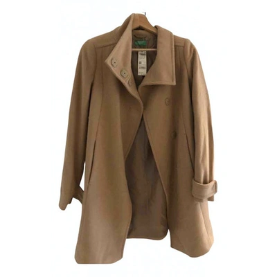 Pre-owned Benetton Brown Cotton Coat