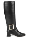 ROGER VIVIER Tres Vivier Tall Leather Boots