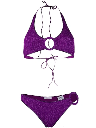 Oseree Lumière Ring Bikini In Purple