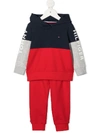 TOMMY HILFIGER JUNIOR LOGO-PRINT TWO-PIECE TRACKSUIT