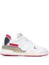 Isabel Marant Leather Lace-up Sneakers In White