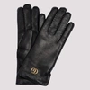 GUCCI GUCCI DOUBLE G LEATHER GLOVES