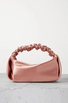 Alexander Wang Scrunchie Mini Satin Tote In Baby Pink