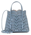 ALAÏA MINA 20 MINI LEATHER TOTE,P00484790