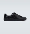 Gucci Ace Gg Embossed Sneakers In Black