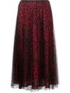 RED VALENTINO HIGH-WAISTED LEOPARD-PRINT SKIRT
